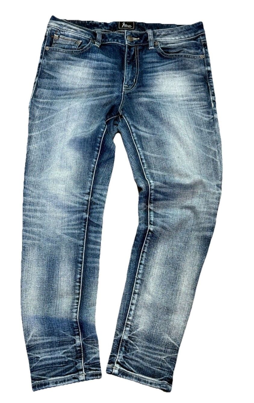 Remix by Rock Revival Acid Wash Blue Men's Jeans Skinny Size 29